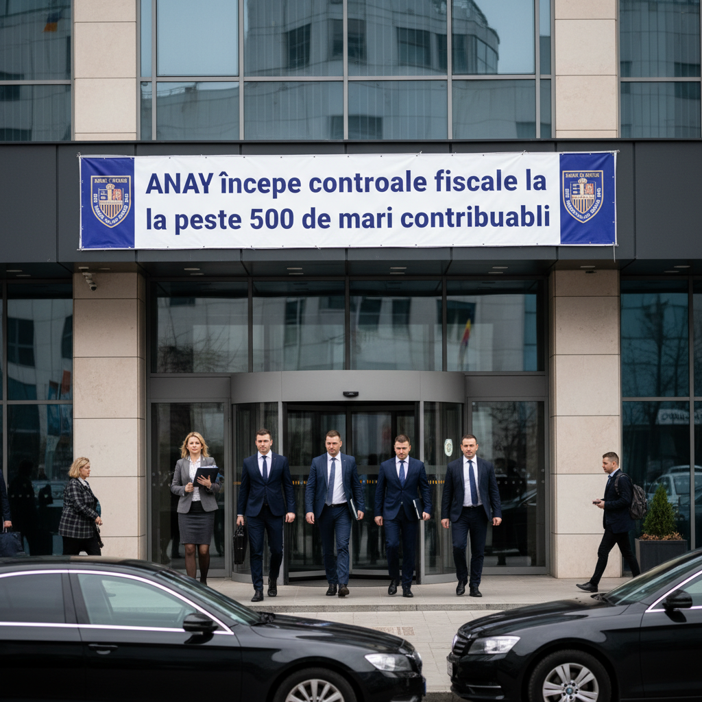 ANAF lansează controale fiscale extinse la peste 500 de mari contribuabili în România