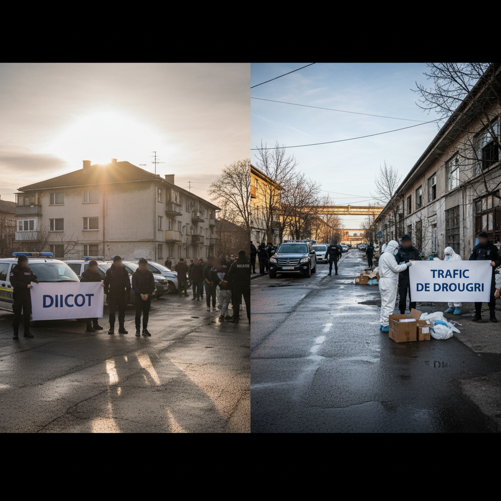 Percheziții DIICOT la Vaslui și Bârlad în dosar de trafic de droguri